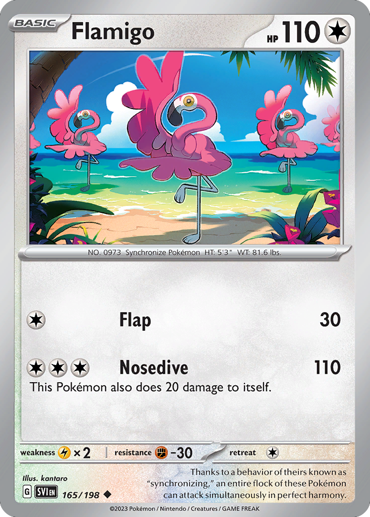 Flamigo - Scarlet & Violet - #165 - Pokemon TCG card