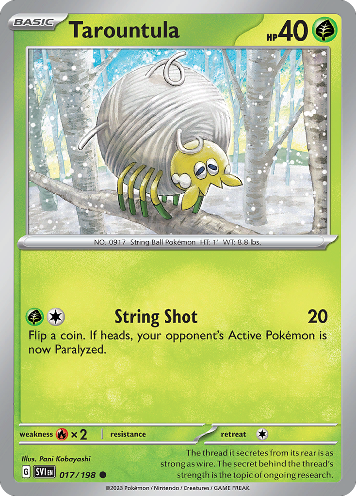 Tarountula - Scarlet & Violet - #17 - Pokemon TCG card
