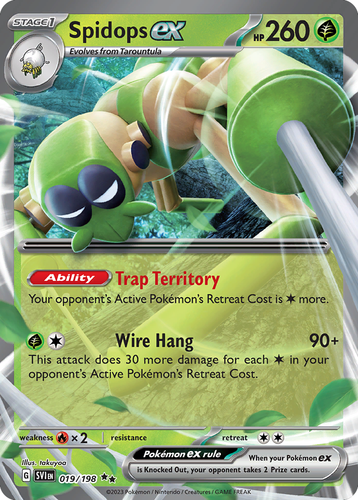 Spidops ex - Scarlet & Violet - #19 - Pokemon TCG card