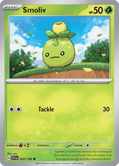 Smoliv - Scarlet & Violet - #20 - Pokemon TCG card