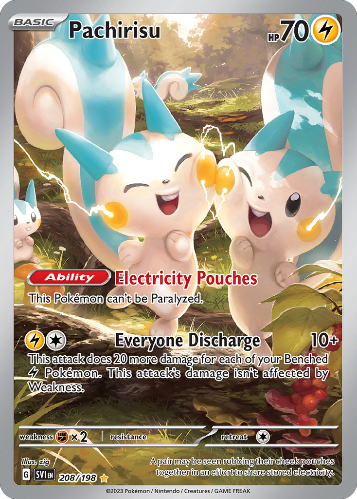 Pachirisu - Scarlet & Violet - #208 - Pokemon TCG card