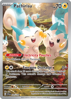 Pachirisu #208 Pachirisu - Scarlet & Violet - #208 - Pokemon TCG card
