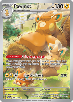 Pawmot - Scarlet & Violet - #209 - Pokemon TCG card