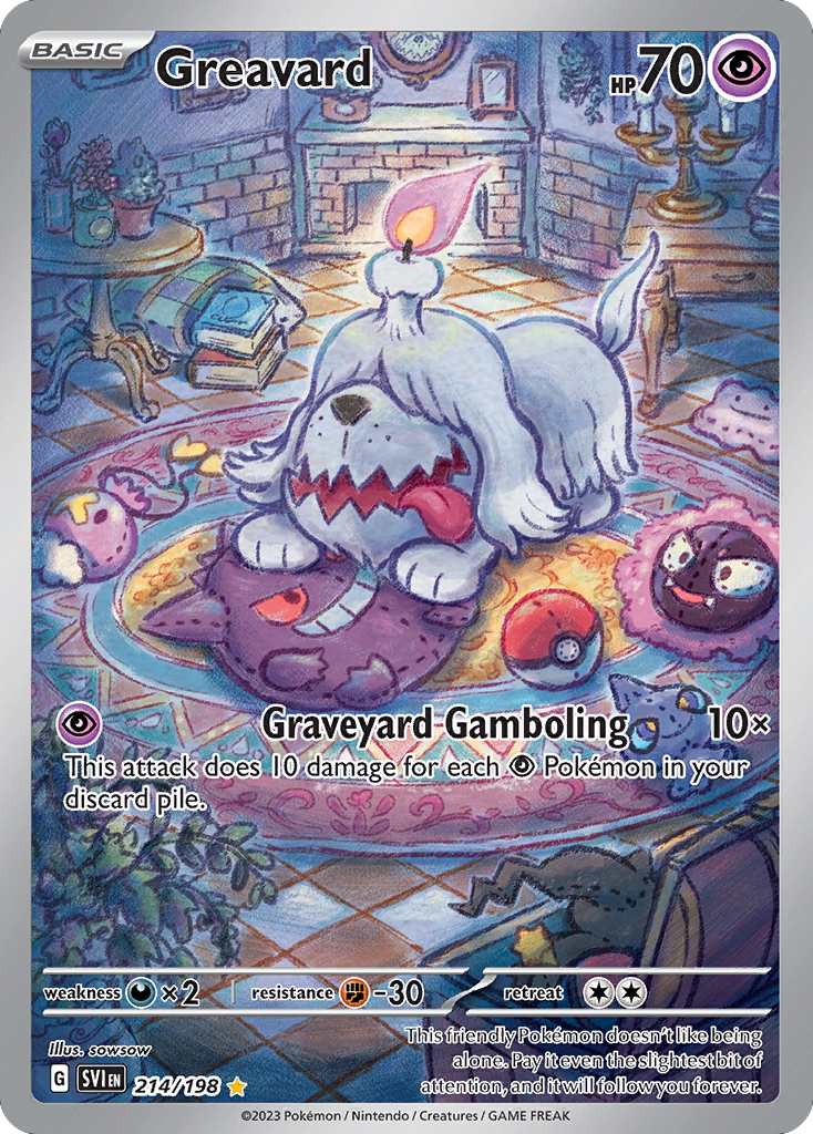 Greavard - Scarlet & Violet - #214 - Pokemon TCG card