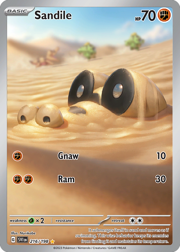 Sandile - Scarlet & Violet - #216 - Pokemon TCG card