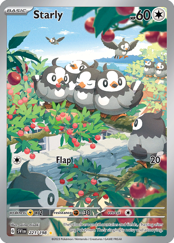 Starly - Scarlet & Violet - #221 - Pokemon TCG card