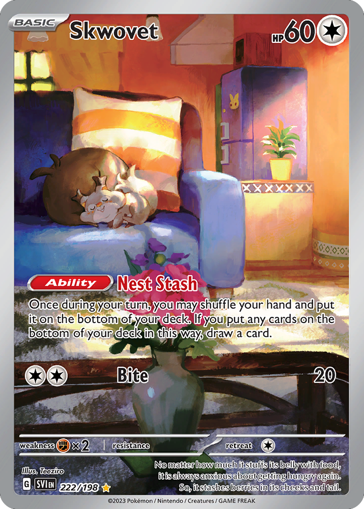 Skwovet - Scarlet & Violet - #222 - Pokemon TCG card