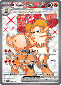 Arcanine ex #224 Arcanine ex - Scarlet & Violet - #224 - Pokemon TCG card