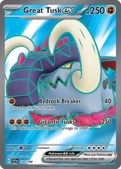 Great Tusk ex #230 Great Tusk ex - Scarlet & Violet - #230 - Pokemon TCG card