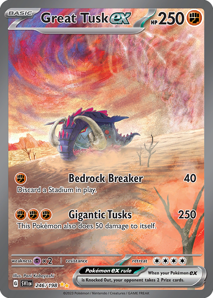 Great Tusk ex - Scarlet & Violet - #246 - Pokemon TCG card