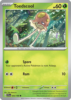 Toedscool #25 Toedscool - Scarlet & Violet - #25 - Pokemon TCG card