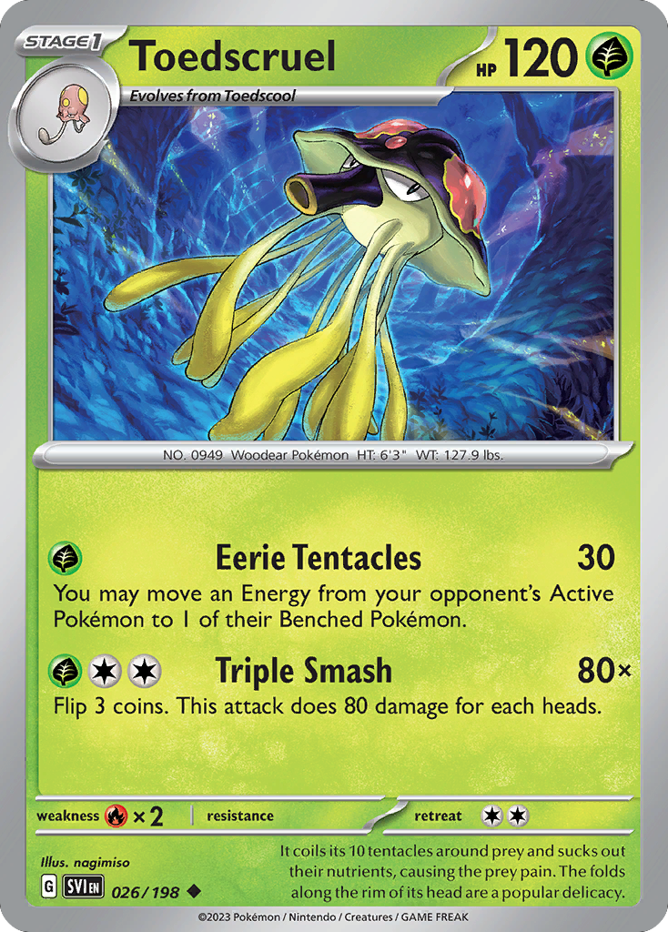 Toedscruel - Scarlet & Violet - #26 - Pokemon TCG card