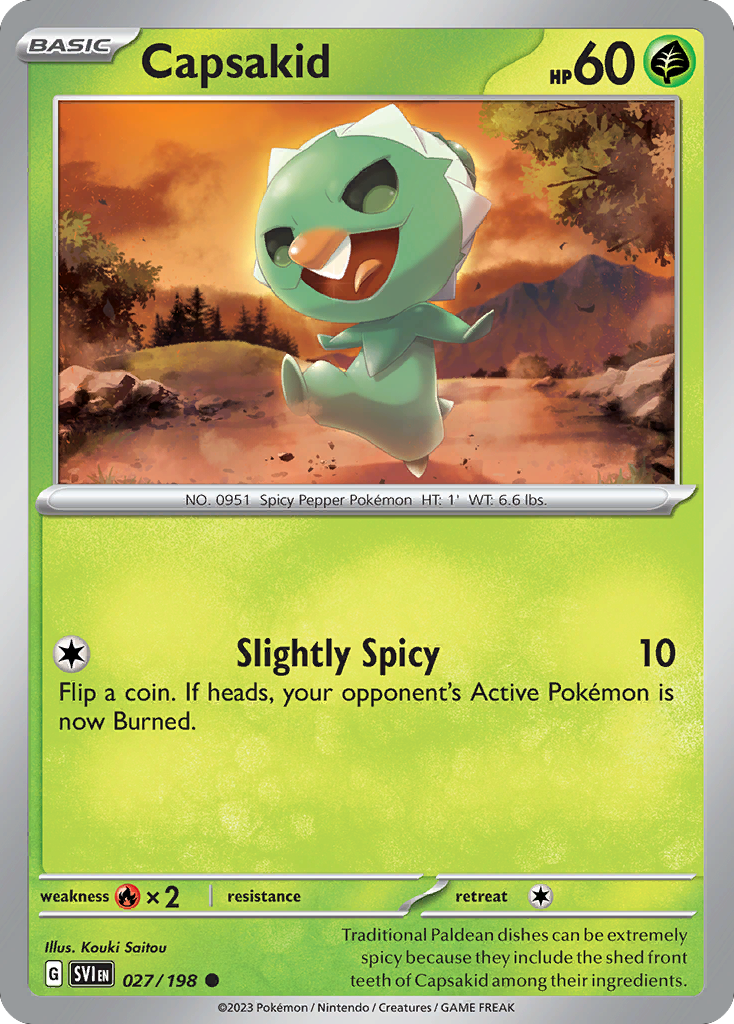 Capsakid - Scarlet & Violet - #27 - Pokemon TCG card