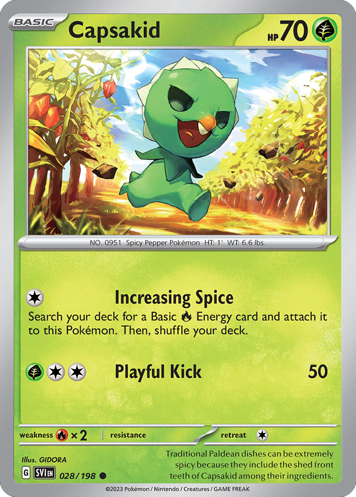 Capsakid - Scarlet & Violet - #28 - Pokemon TCG card