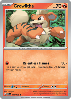 Growlithe - Scarlet & Violet - #30 - Pokemon TCG card