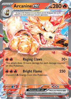 Arcanine ex #32 Arcanine ex - Scarlet & Violet - #32 - Pokemon TCG card
