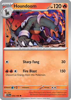 Houndoom - Scarlet & Violet - #34 - Pokemon TCG card