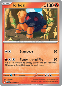 Torkoal #35 Torkoal - Scarlet & Violet - #35 - Pokemon TCG card