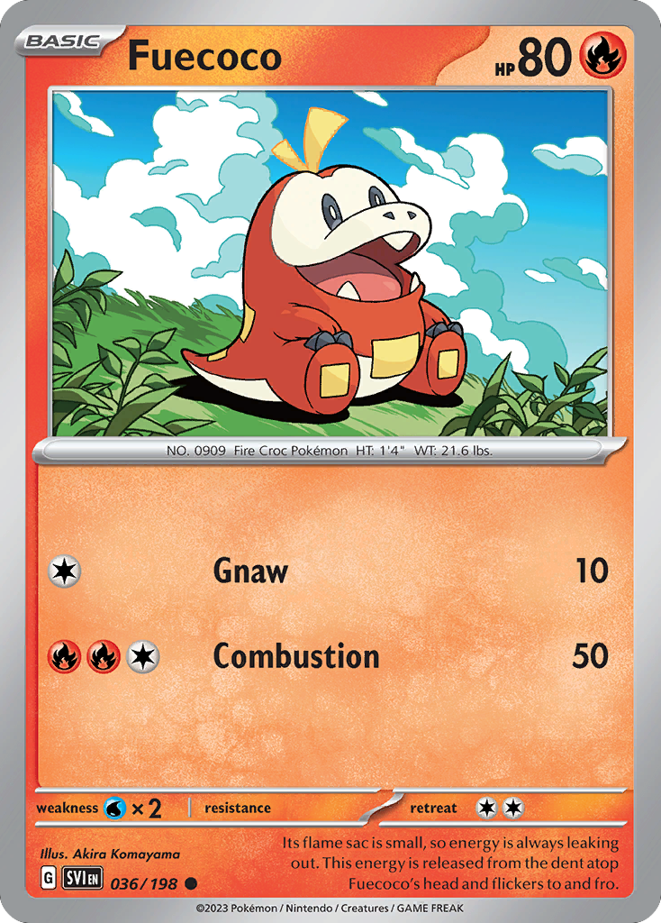 Fuecoco - Scarlet & Violet - #36 - Pokemon TCG card