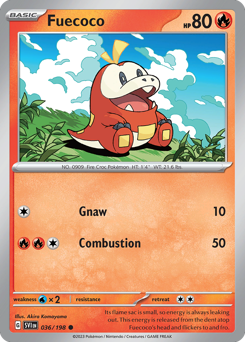 Fuecoco - Scarlet & Violet - #36 - Pokemon TCG card