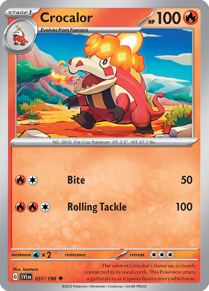 Crocalor - Scarlet & Violet - #37 - Pokemon TCG card