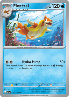 Floatzel - Scarlet & Violet - #47 - Pokemon TCG card