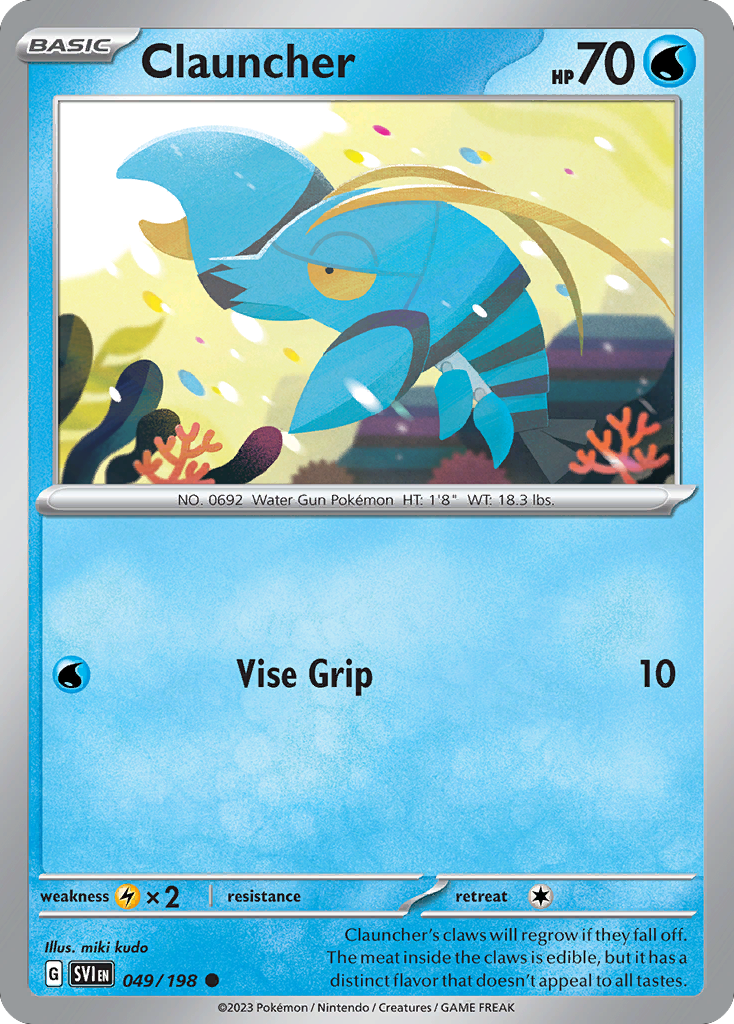 Clauncher - Scarlet & Violet - #49 - Pokemon TCG card
