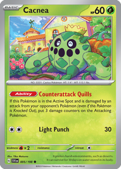 Cacnea #5 Cacnea - Scarlet & Violet - #5 - Pokemon TCG card