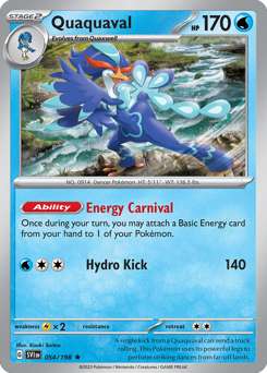 Quaquaval #54 Quaquaval - Scarlet & Violet - #54 - Pokemon TCG card