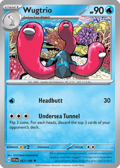 Wugtrio #57 Wugtrio - Scarlet & Violet - #57 - Pokemon TCG card