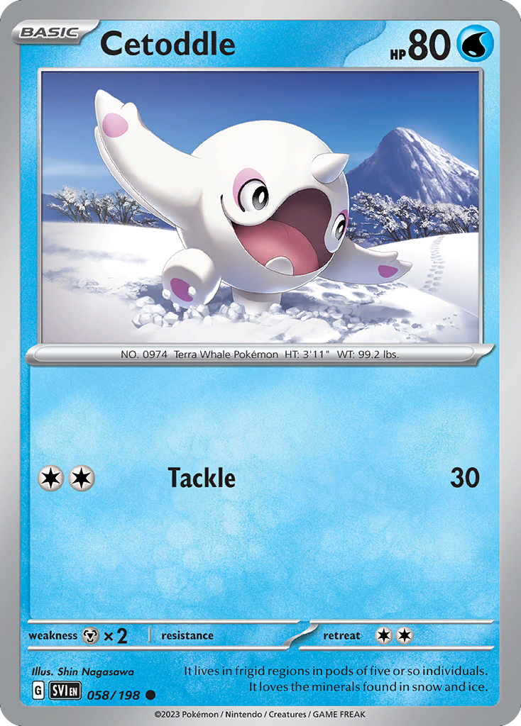 Cetoddle - Scarlet & Violet - #58 - Pokemon TCG card