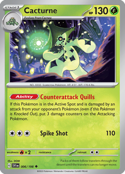 Cacturne - Scarlet & Violet - #6 - Pokemon TCG card