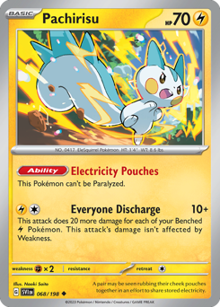 Pachirisu #68 Pachirisu - Scarlet & Violet - #68 - Pokemon TCG card