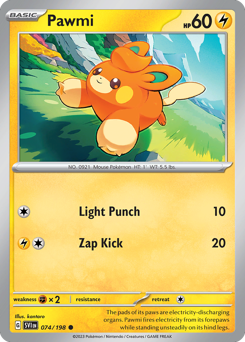 Pawmi #74 Pawmi - Scarlet & Violet - #74 - Pokemon TCG card