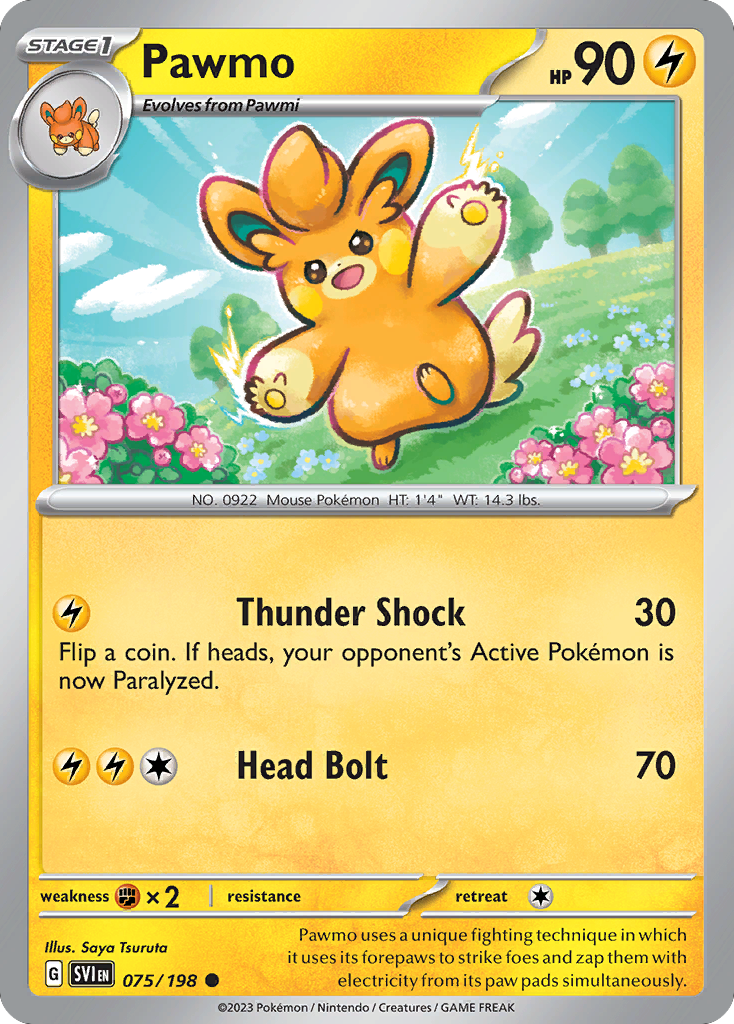 Pawmo - Scarlet & Violet - #75 - Pokemon TCG card
