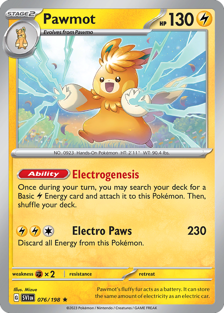 Pawmot - Scarlet & Violet - #76 - Pokemon TCG card