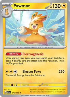 Pawmot - Scarlet & Violet - #76 - Pokemon TCG card