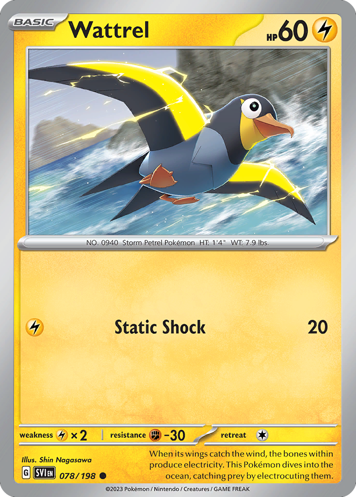 Wattrel - Scarlet & Violet - #78 - Pokemon TCG card