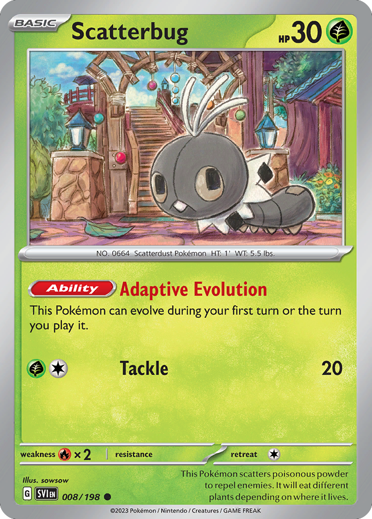 Scatterbug - Scarlet & Violet - #8 - Pokemon TCG card
