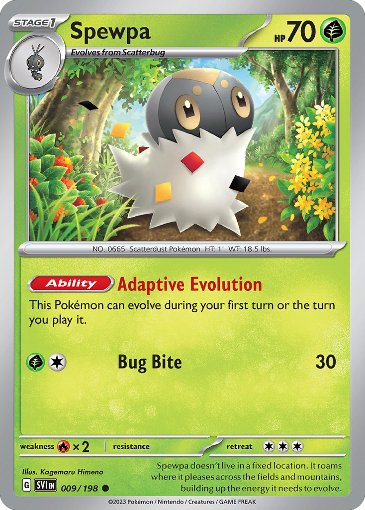 Spewpa - Scarlet & Violet - #9 - Pokemon TCG card