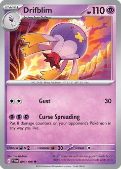 Drifblim #90 Drifblim - Scarlet & Violet - #90 - Pokemon TCG card