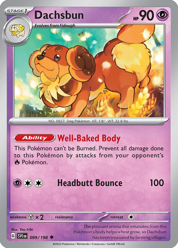 Dachsbun - Scarlet & Violet - #99 - Pokemon TCG card