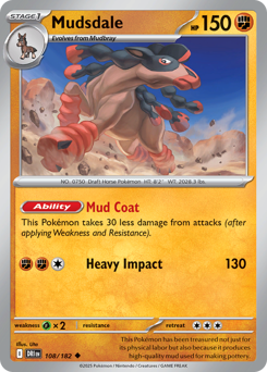 Mudsdale #108 Mudsdale - Destined Rivals - #108 - Pokemon TCG card