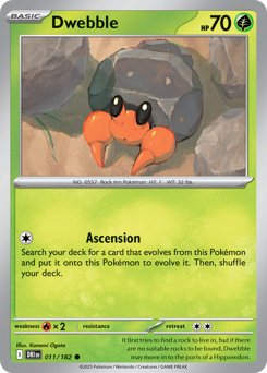 Dwebble #11 Dwebble - Destined Rivals - #11 - Pokemon TCG card
