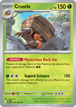 Crustle - Destined Rivals - #12 - Pokemon TCG card