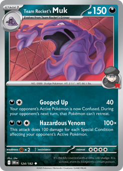 Team Rocket's Muk #124 Team Rocket's Muk - Destined Rivals - #124 - Pokemon TCG card