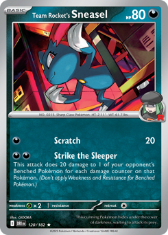 Team Rocket's Sneasel - Destined Rivals - #128 - Pokemon TCG card