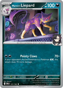 Marnie's Liepard - Destined Rivals - #131 - Pokemon TCG card