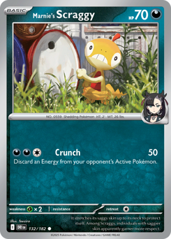 Marnie's Scraggy - Destined Rivals - #132 - Pokemon TCG card