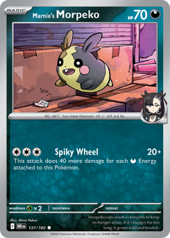 Marnie's Morpeko - Destined Rivals - #137 - Pokemon TCG card